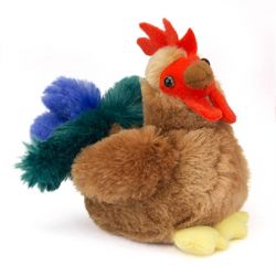 PELUCHE AURORA - PETIT COQ BRUN 8